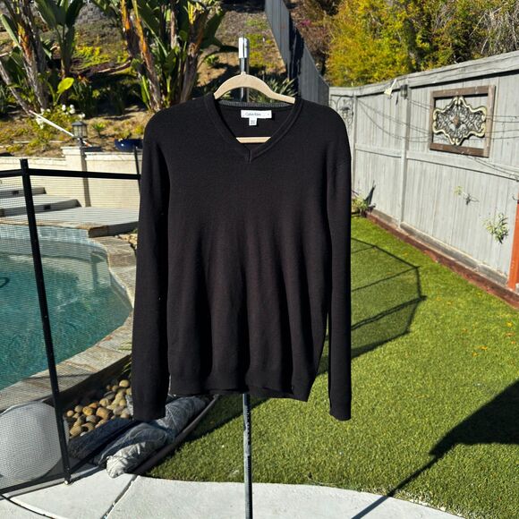 Calvin Klein M Black Sweater Cotton/Model - Picture 1 of 9